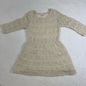 Cat & Jack Cream Lace Dress
